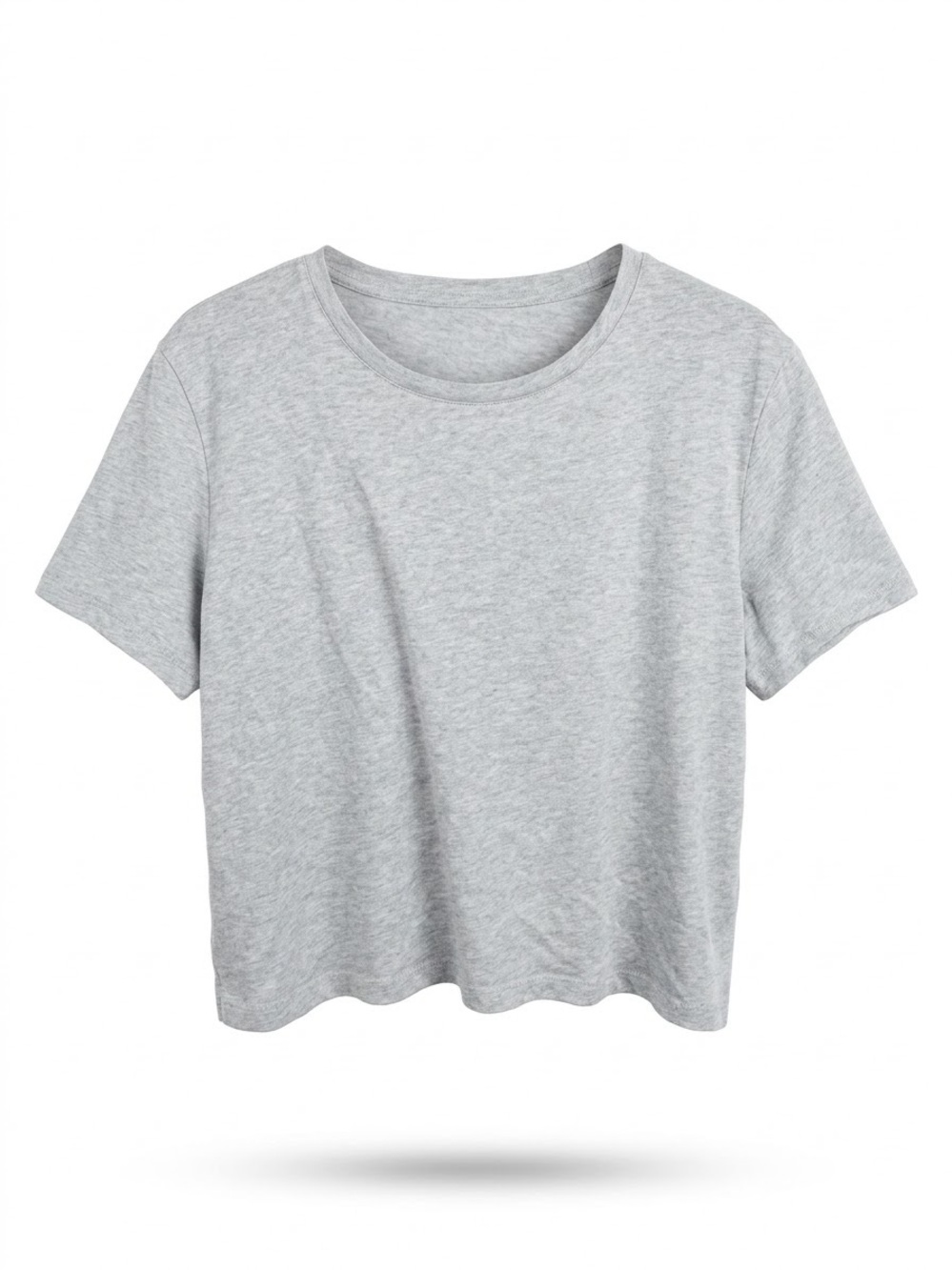 Women's Short Sleeve Crew Tee - Light Heather Gray